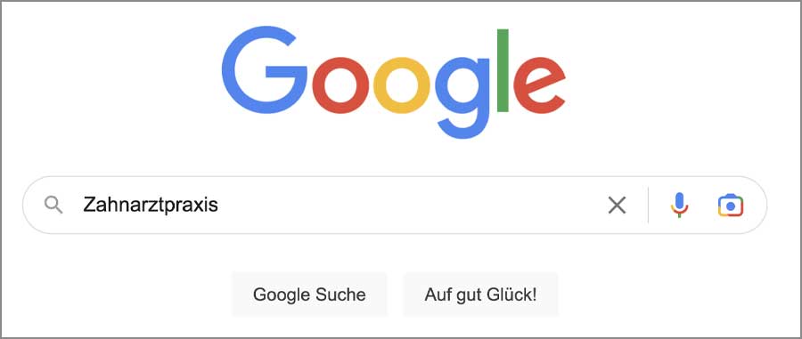 website google zahnarztpraxis